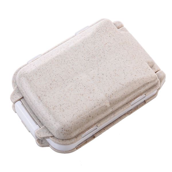 

mini splitter compartment double layer dampproof storage case plastic pill box