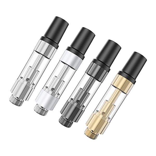 Cartuccia di olio denso vaporizzatore di plastica cartucce di vape olio 0,5 ml 1,0 ml atomizzatore serbatoio bobina in ceramica wickless per batteria serbatoio vape