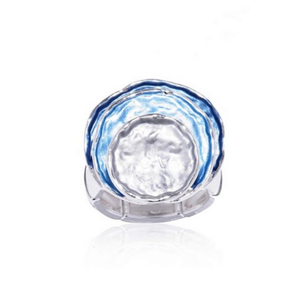 

ring of girls creative design finger rings fashion jewelry holiday gift geometric circle alloy adjustable ring for women, Silver