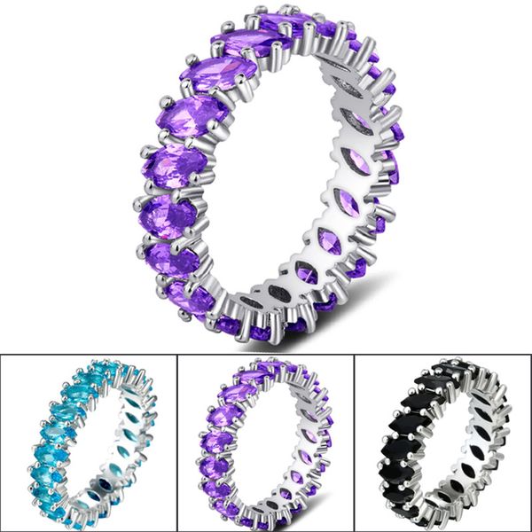 

925 silver цвет diamond jewelry sapphire кольцо для женщин роскошных anillos gemstone изумруд obsidian алмазного s925 кольцо ювелирных издел, Golden;silver