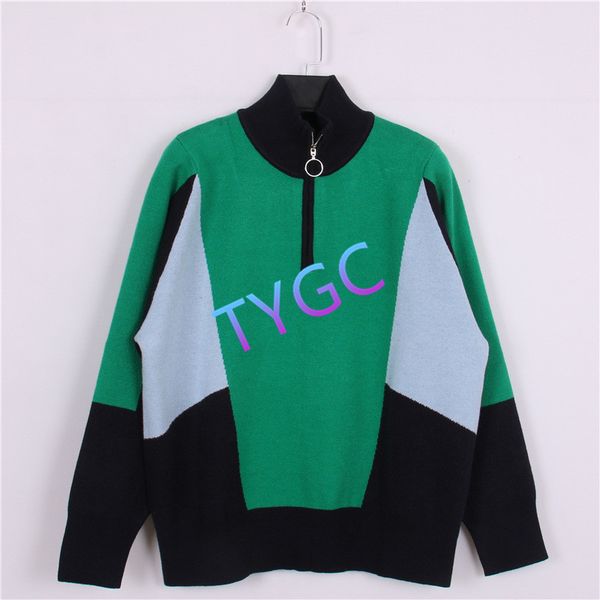 

panelled knitted woollen pullover sweater high end women's long sleeve turtle collar woolly for autumn winter, White;black