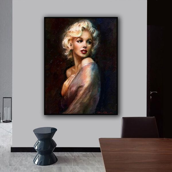 

famouse canvas painting marilyn monroe wall art poster and modern prints painting wall pictures for home living room decoration
