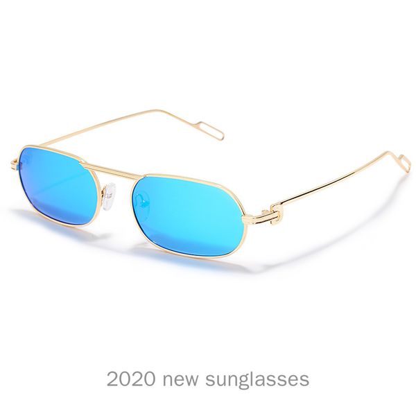 

sunglasses rectangle women rimless square sun glasses for 2021 summer style female uv400 silver mirror green brown nx, White;black
