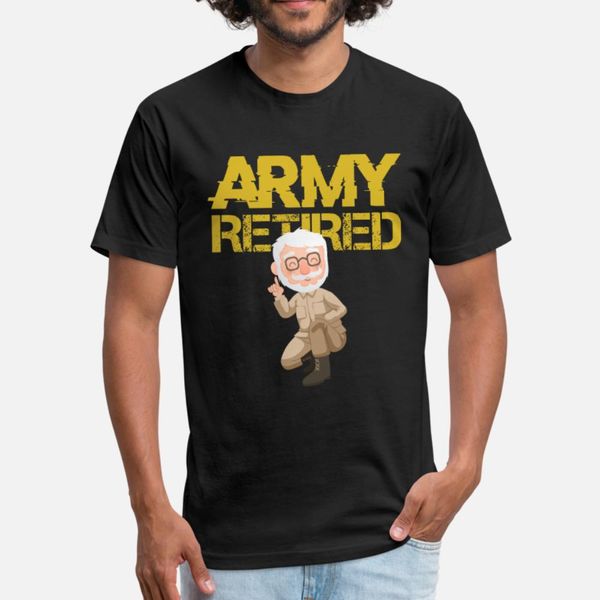 

army retired soldier veterans navy retirees t shirt men customize short sleeve round collar pattern fitness comical summer style kawaii