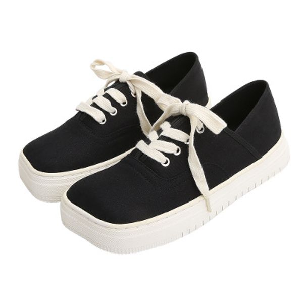

women 's fashion casual shoes new canvas, Black