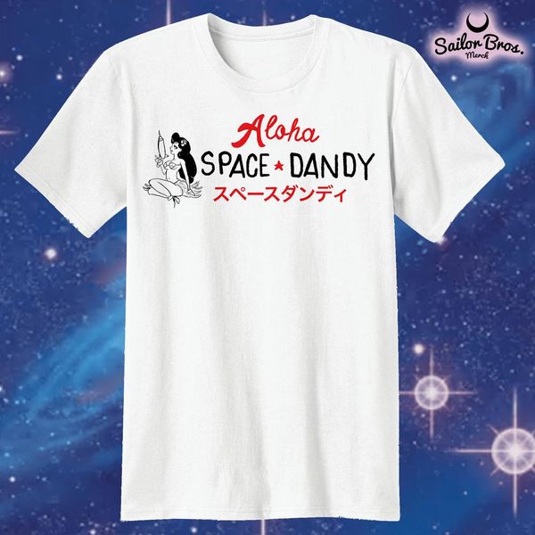 

aloha space dandy herren wei t shirt