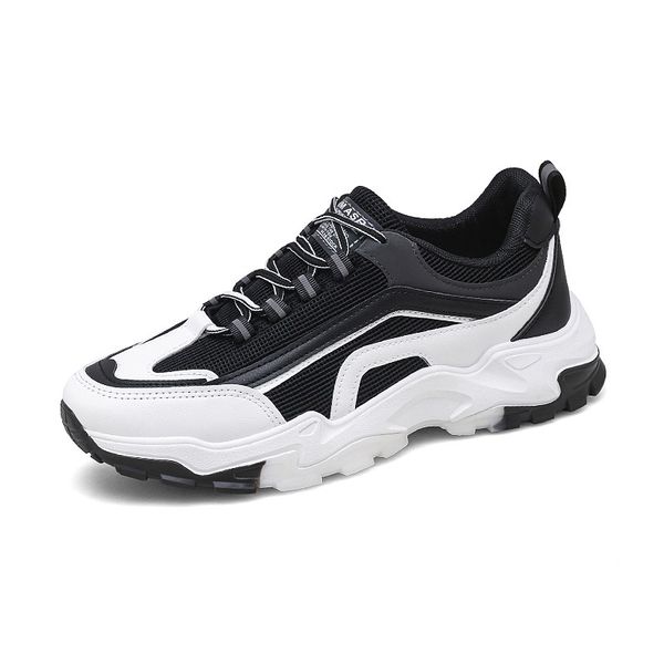 

summer mesh men shoes lightweight sneakers men fashion casual walking shoes breathable designer mens loafers zapatillas hombre, Black