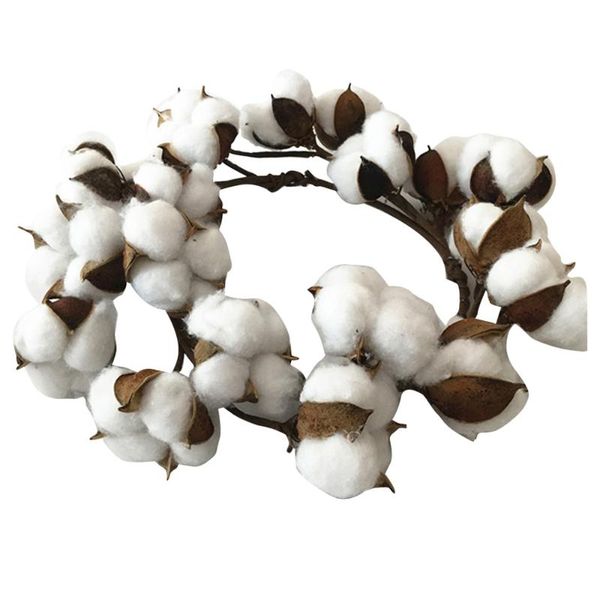 

decorative flowers & wreaths 26cm simulation cotton wreath christmas decoration garland party props supplies for festival white