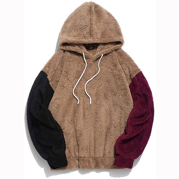 

e-baihui 2021 men's all-match casual hoodie, autumn and winter style khaki simple loose sweater sweatshirt 209wa-mzh0708-4, Black