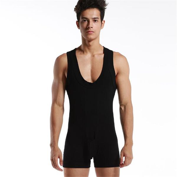 

men' bodysuit,man' breathable bodywear,men' cotton tank singlets,men' underwear, White;black