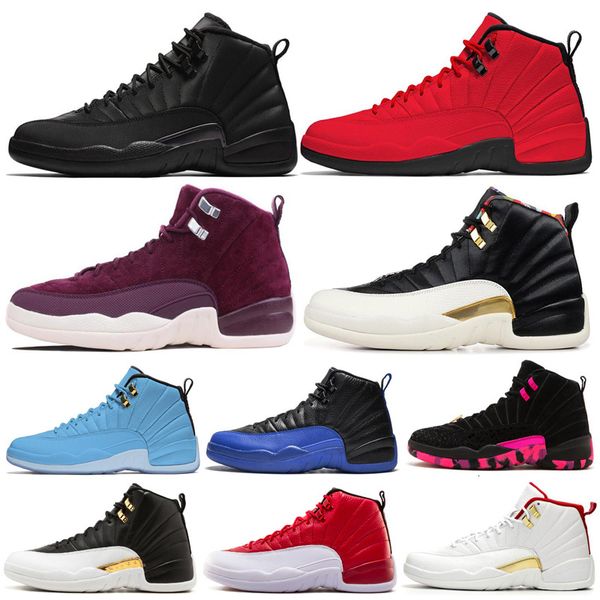 

2020 ale basketball shoes 12 12s men shoe doernbecher wings reverse taxi game royal french blue mens trainers sports sneakers 7-13, Black