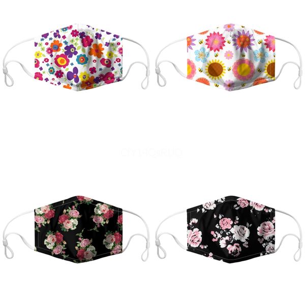 

high non woven quality mask earloop designer printed face masks gift 1 1pcs#400, Black