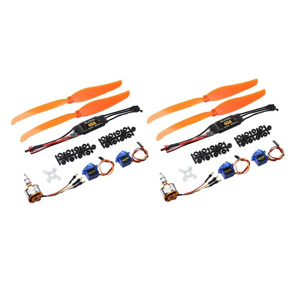 

2sets 2212 brushless motor 40a esc 1060 propeller servo rc accessories