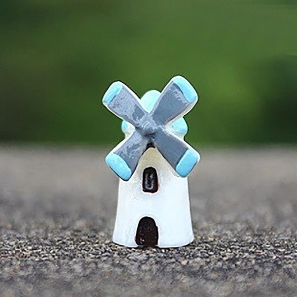 

mini windmill house action figure gifts doll figurines toys diy decor