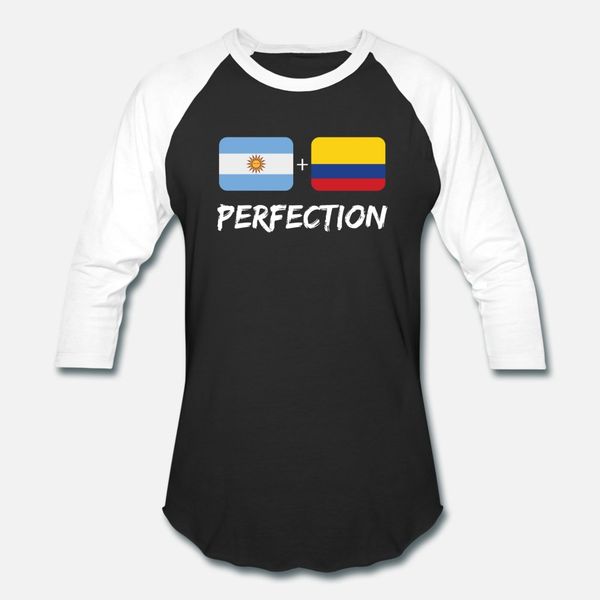 

argentinian and colombian mix heritage dna gift t shirt men design 100% cotton o neck letters anti-wrinkle authentic spring autumn family