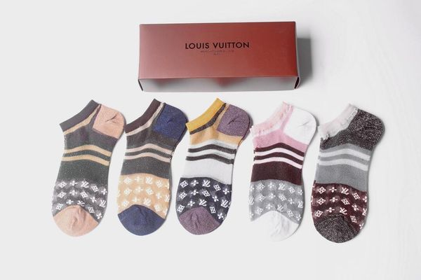 

2020 short basketball socks for women and men 5pcs/lot, Black