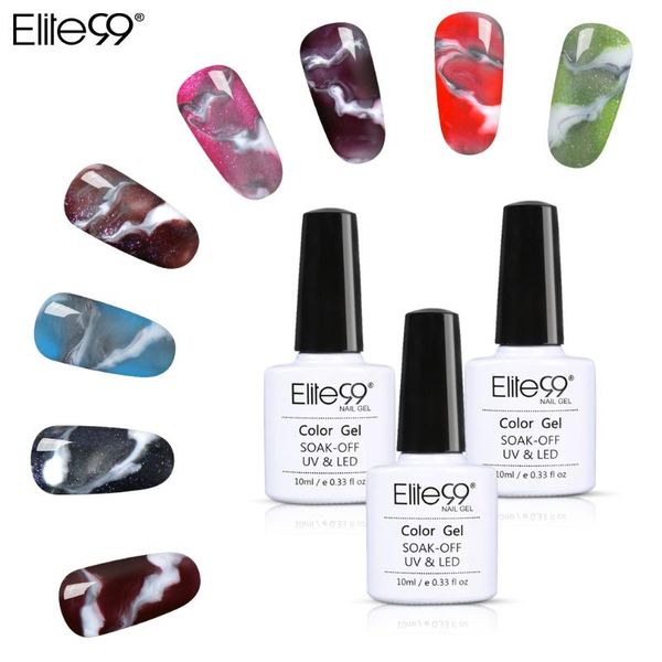 

nail gel elite99 art long lasting changeable polish marble halo effect soak off manicure for nails varnish, Red;pink