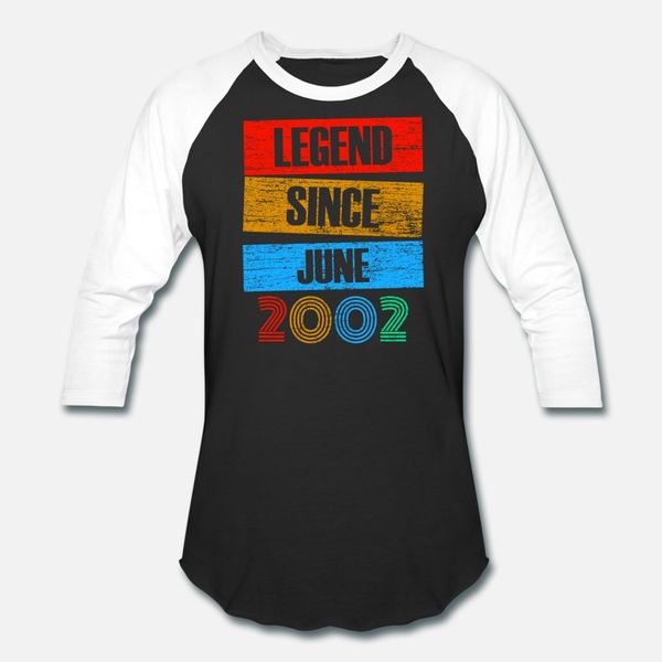 

legend since june 2002 born vintage retro t shirt men customize cotton round neck novelty anti-wrinkle funny spring unique shirt