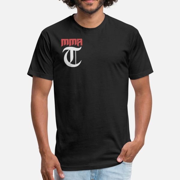 

mma tribune classic logo t shirt men custom short sleeve s-xxxl letters fit comfortable spring autumn outfit shirt