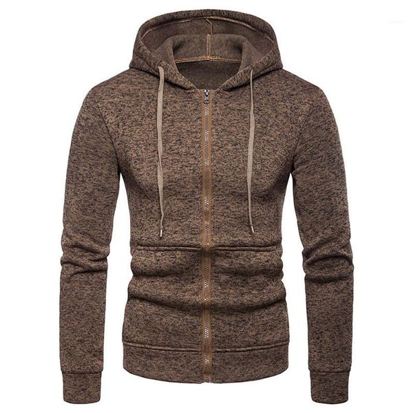 

zipper тонкий карманные мужчины толстовки мода длинные рукава мужчины одежда сплошной цвет mens конструктора толстовки casual, Black