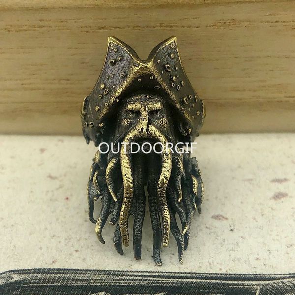 

the ocs lanyard bead parachute cord beads edc craft brass edc knife bead davy jones pirate paracord lanyard bead in hand cast brass