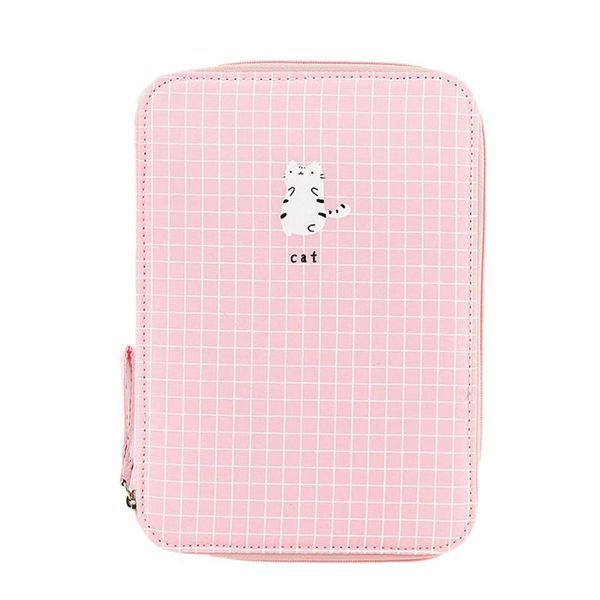 

case multifunction pen check large makeup boxcat nylon lovely cosmetic super colorful bag pencil cute capacity oardd home2001