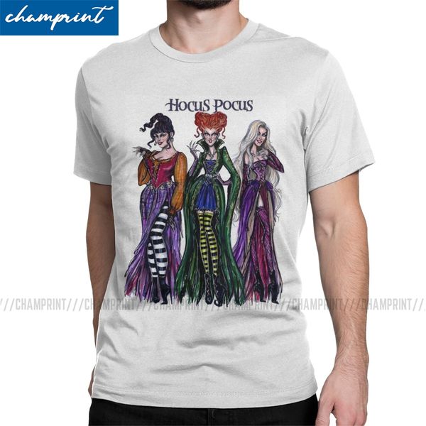 

hocus pocus men t shirts sanderson sisters halloween witch awesome tees short sleeve o neck t-shirt cotton plus size