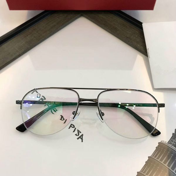 

2020 new designer lightweight ct0341 pilot half-rim optical glasses frame 54-18-145 for prescription glasses full-set case oem outlet