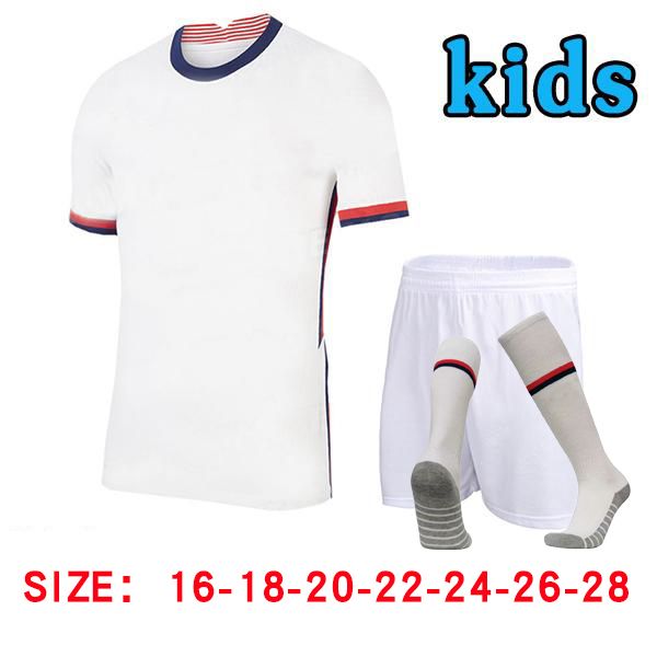 

2021 дети комплект + носка сша футбол джерси mens # 10 pulisic футбол рубашка соединенные штаты америки # 7 wood dempsey футбол равномерное, Black;yellow