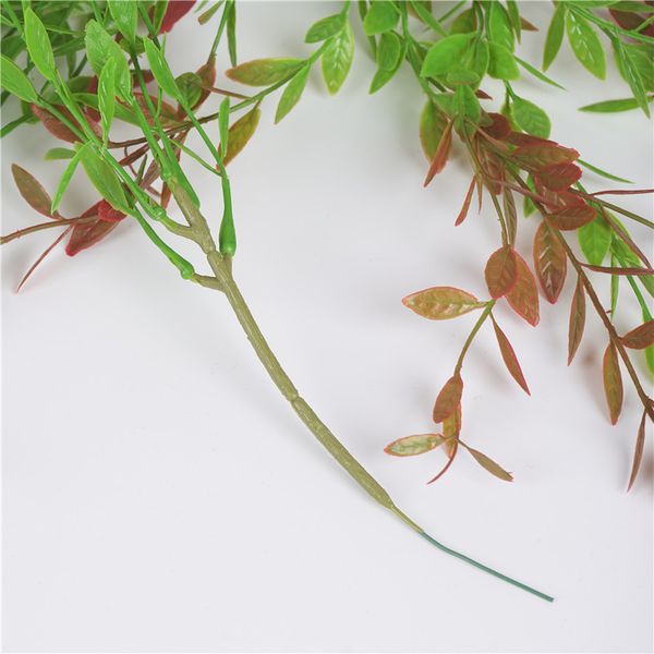 

decorative flowers & wreaths 1x artificial weeping willow hanging green vine flower fake plants lvy leaves