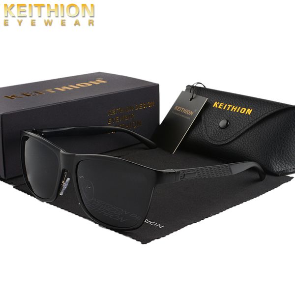 

keithion trending styles aluminium magnesium square men sunglasses polarized sun glasses for men sport eyewear, White;black