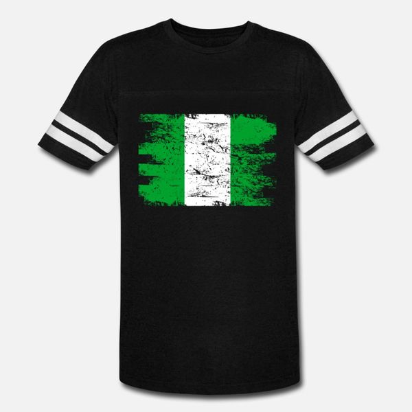 

нигерия shirt gift страна flag патриотическое путешествие африка свет тенниска мужчин печать с коротким рукавом круглый воротник одежды симп