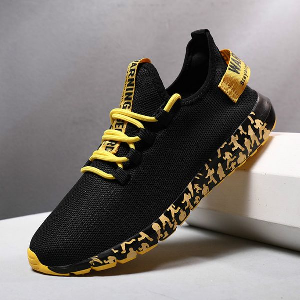 

fashionmeshsneakersmenbreathablemencasualshoeslightweightsportsshoesnon-sliprunningfootwearzapatillashombre39-47, Black