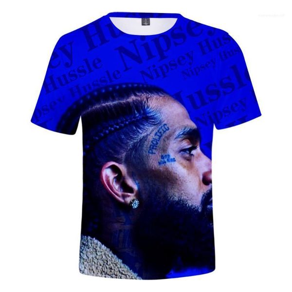 

clothing tees short sleeved american rapper nipsey hussle tshirt mens summer 3d, White;black