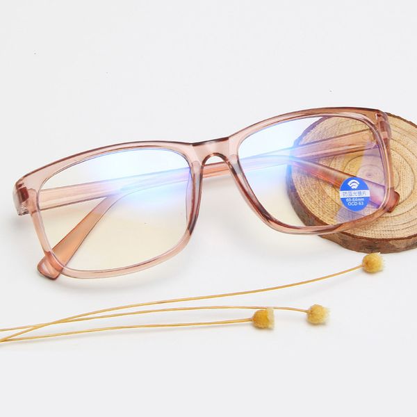 

new retro student glasses frame anti-blue light comfortable box flat mirror trendy wild eye glasses frame, Black