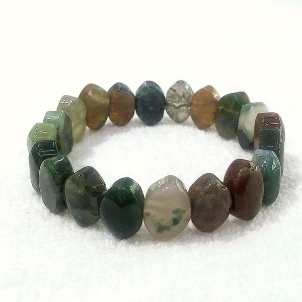 

beaded, strands women bracelets double orifice bracelet for girl gift nature green jades cork crystal stone beads jewelry, Black