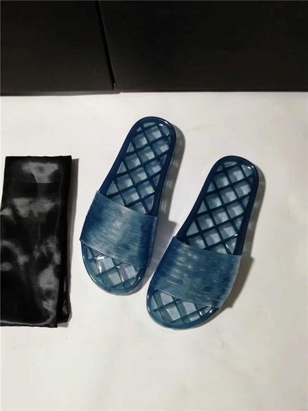 

women jelly transparent pvc clear sandals slippers rubber slide sandal floral brocade gear bottoms flip flops striped beach slipper c09b, Black