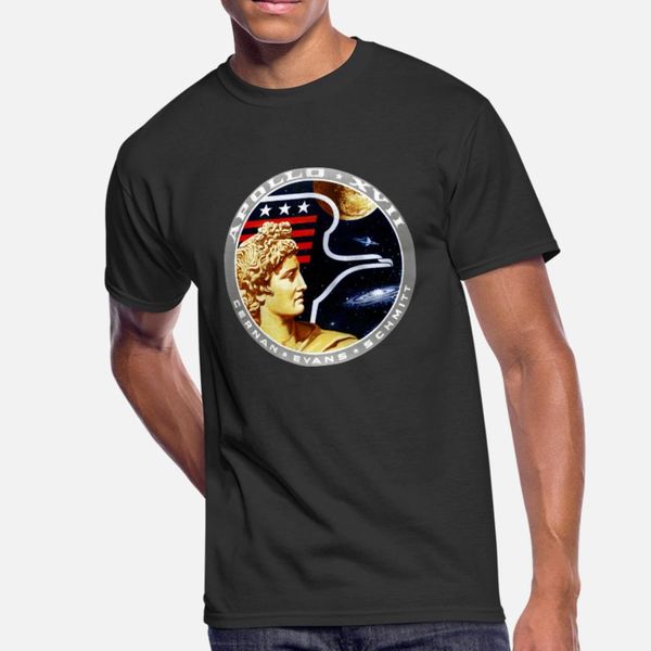 

apollo 17 shirt t shirt men print 100% cotton round collar male interesting new fashion summer style kawaii shirt