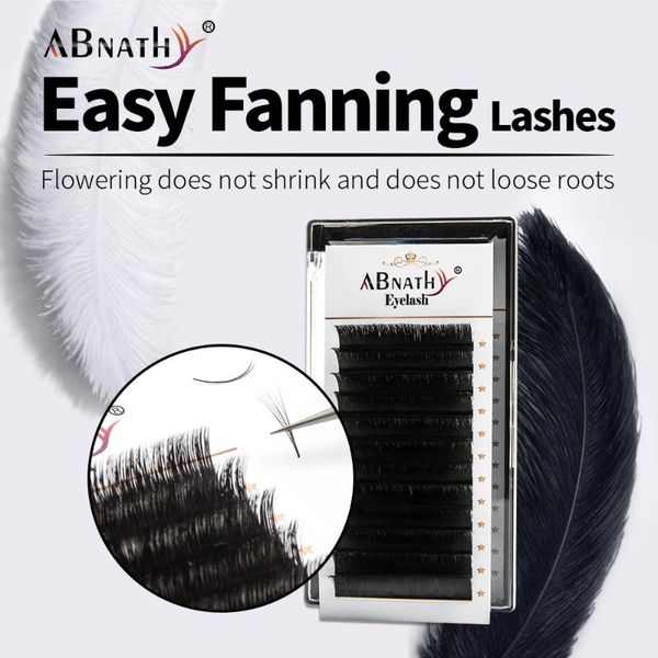 

abnathy easy fan lashes blooming self-fan eyelash extensions automatic make up tools individual flowering soft satisfyer lashes