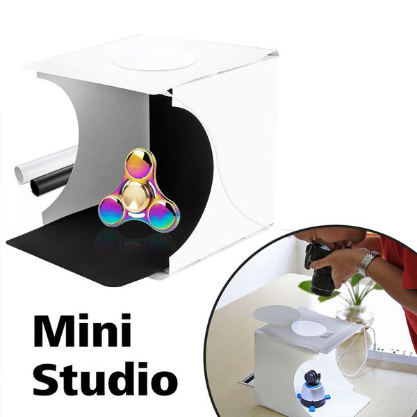 

mini pgraphy light box single light 20led portable folding studio p props single row usb rechargeable bar