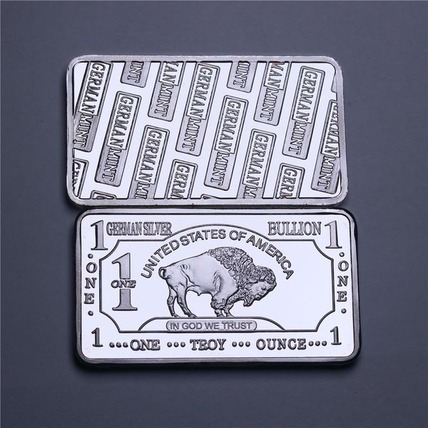 

50pcs/lot 1oz "germany buffalon" silver bar. buffalon art bar silver bullion