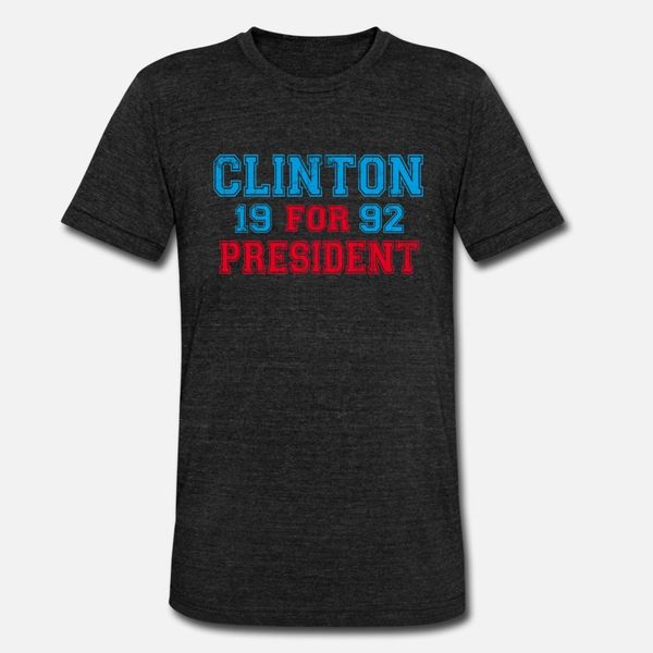 

bill clinton 1992 president t shirt men customized short sleeve size s-3xl fit fit fashion summer style original shirt