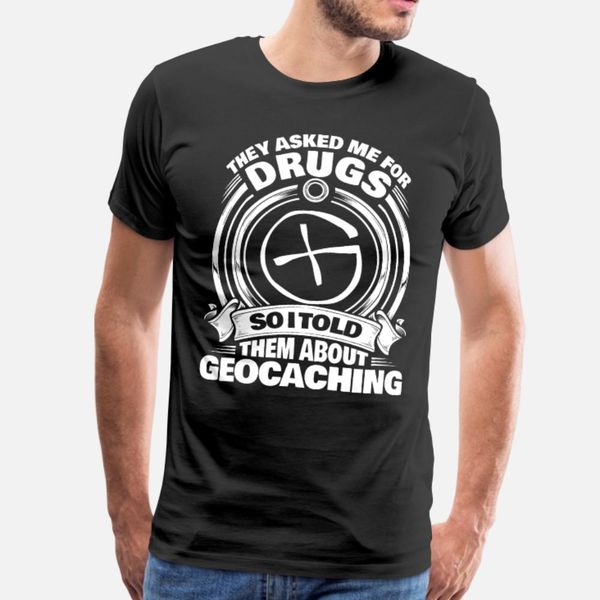 

тайники geocacher geocache подарка подарок тенниска мужчины печать с коротким рукавом круглый шею basic твердая фитнес моды летний стиль нов