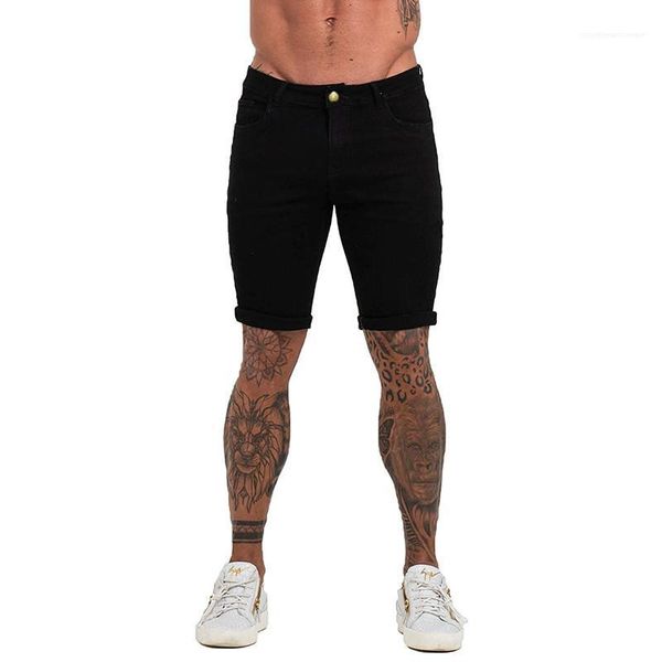 

designer shorts cuffs slim brief middle waist designer summer short pants black jeans knee length summer mens, White;black