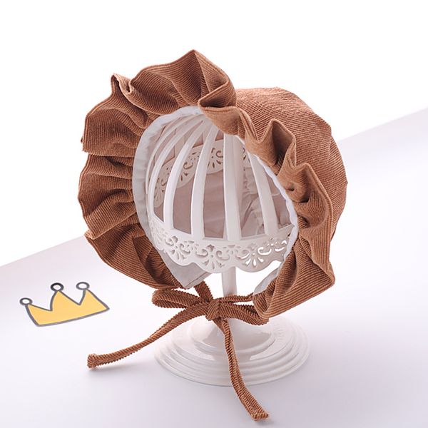 

baby hat spring and autumn thin sun hat newborn girl princess lace at, Yellow