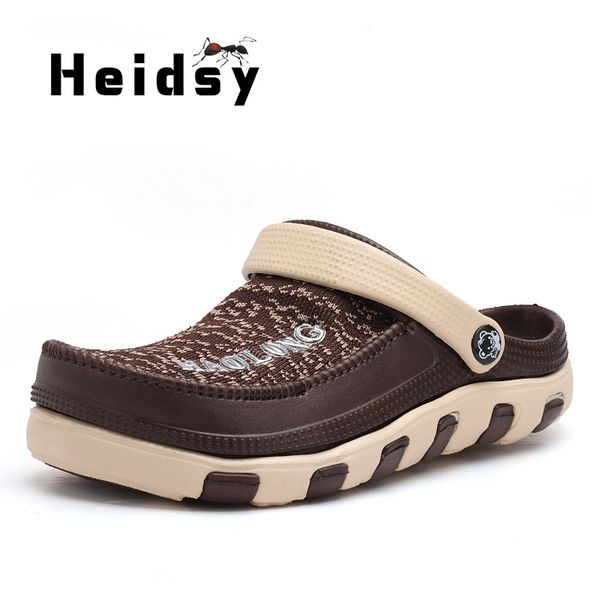 

2020brandnewarrivalsandalscrocmenblackgardencasualaquaclogssandalssummerslidescomfortablebeachswimmingshoes, Black