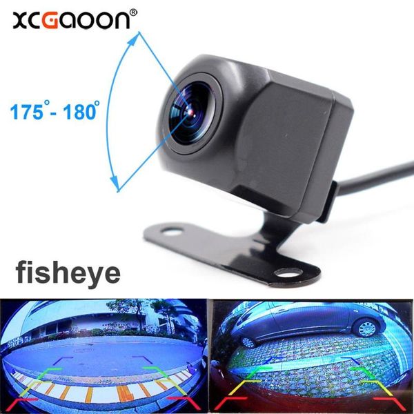 

xcgaoon metal ccd 180 degree fisheye lens car camera rear view wide angle reversing backup camera night vision waterproof ip67