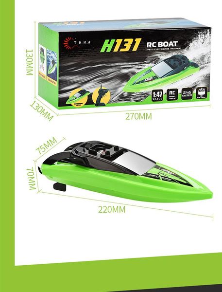 

kid toy 2.4g water sports remote control racing boat for child electric toy kid gift 04