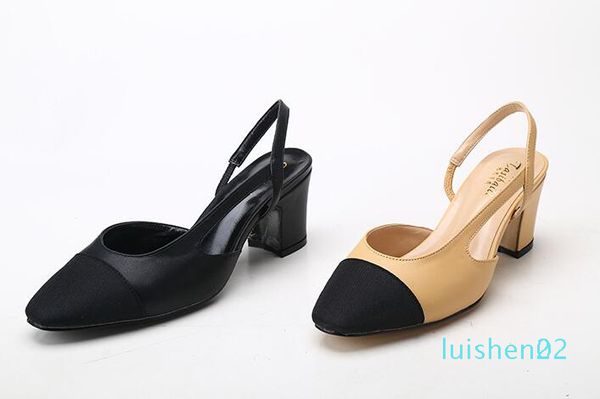 

дизайнер телячьей женщины catwalk kitten heels насосы босоножки босоножки мулы flats бежевый серый свадебное платье single чистка l22, Black