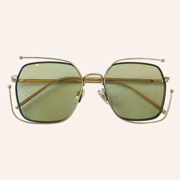 

retro big square sunglasses women vintage brand metal frame fashion designer sun glasses for female uv400, White;black